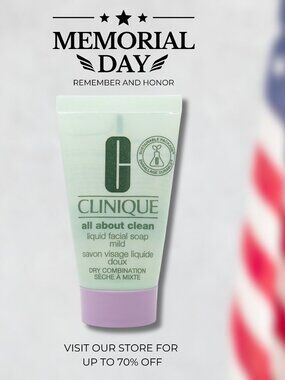 Clinique All About Clean Liquid Facial Soap Mild Mini 1 oz